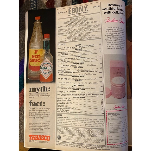 June 1981 Ebony Magazine, Featured Cover, “Has Success Spoiled Jesse Jackson? - Picture 2 of 16